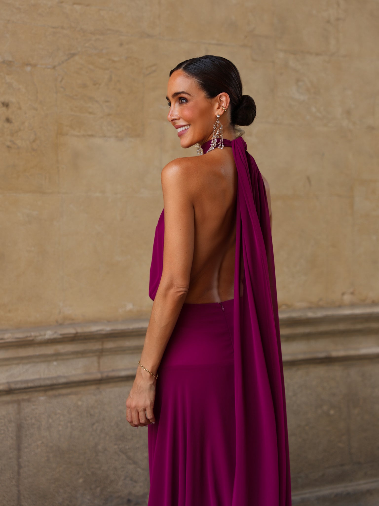 Vestido Paris magenta