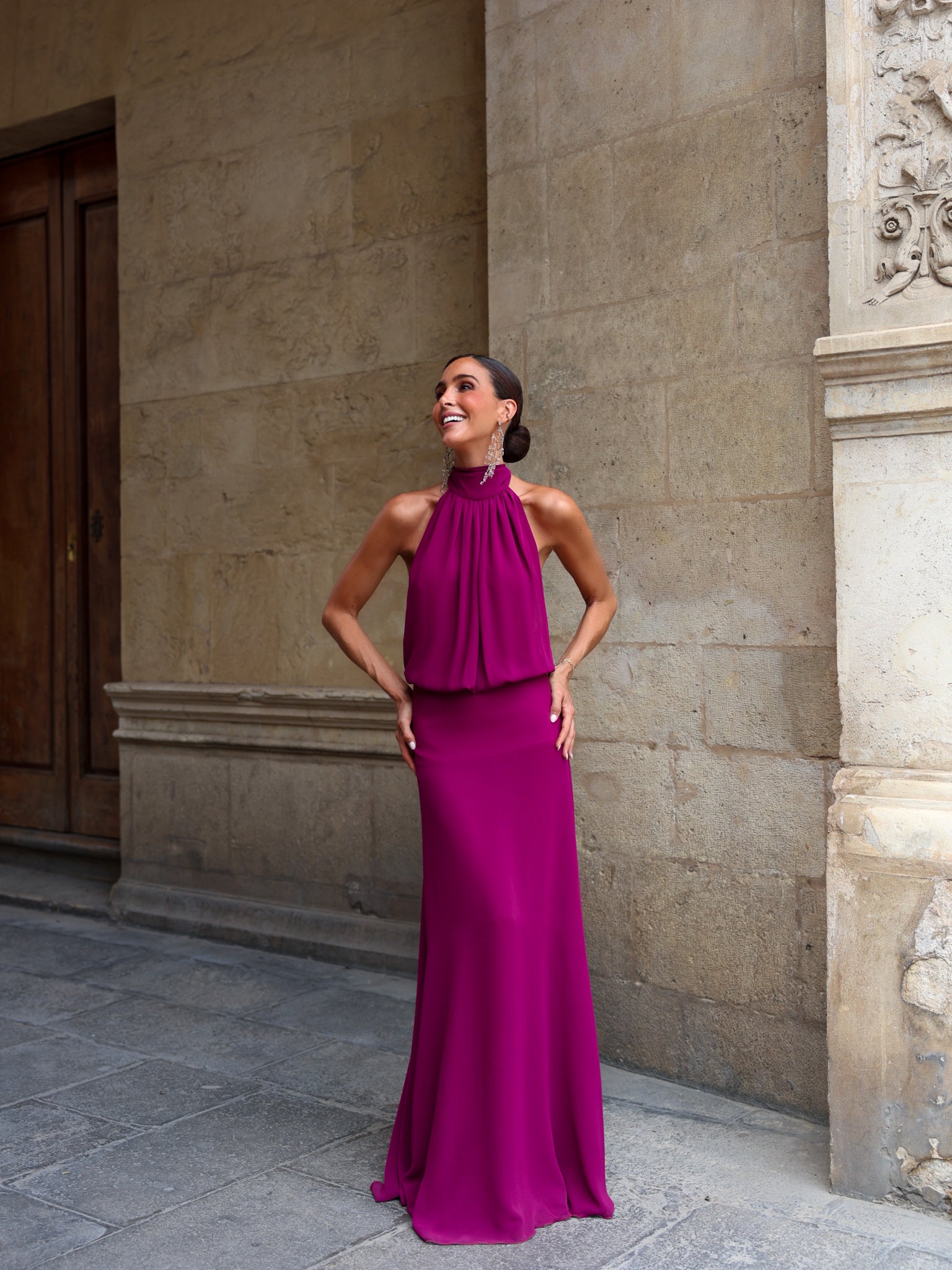 Vestido Paris magenta