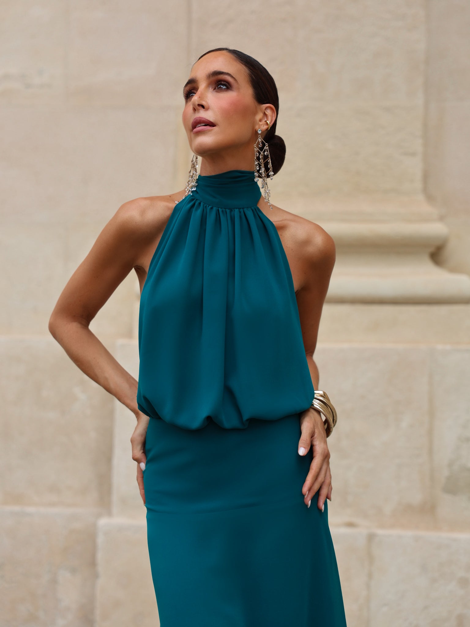 Vestido Paris Petróleo