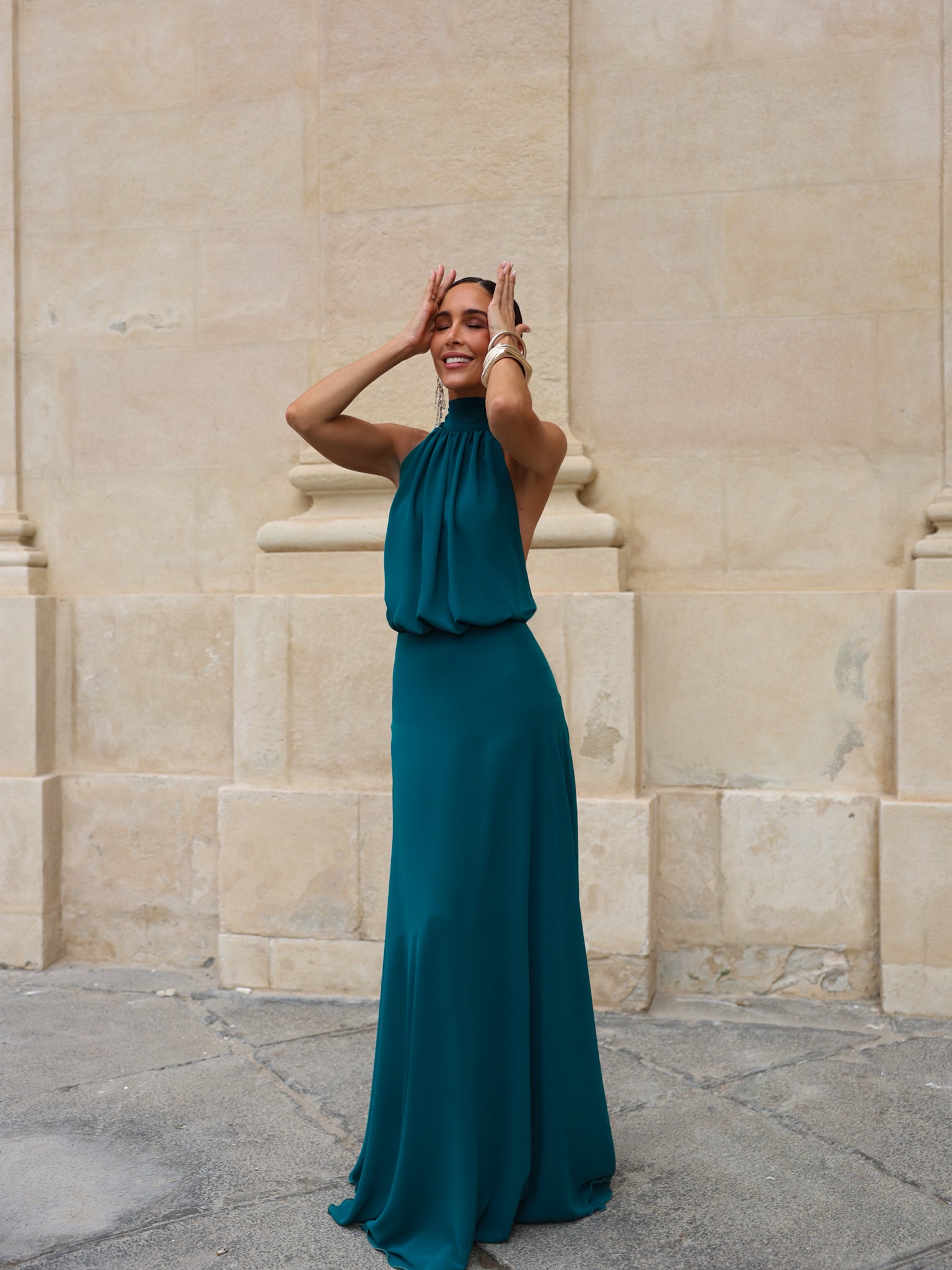 Vestido Paris Petróleo