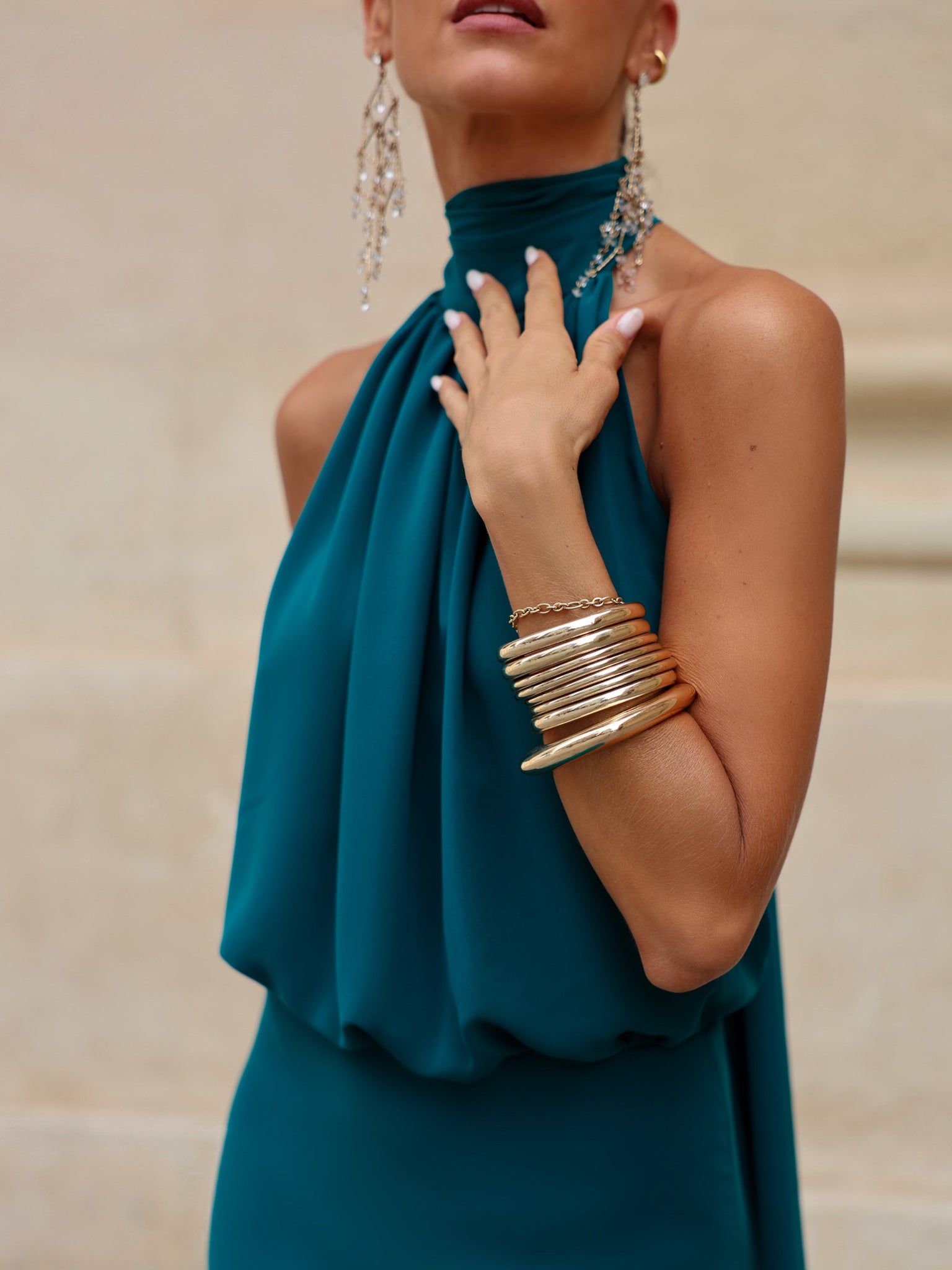 Vestido Paris Petróleo