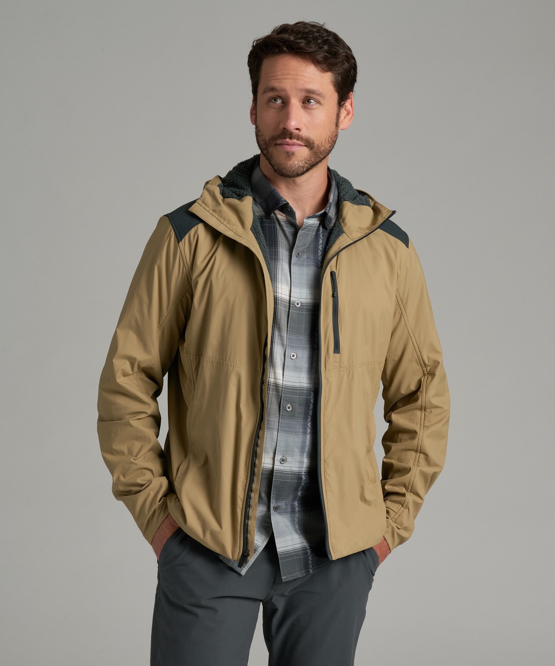 The One™ Hoody - DESERT KHAKI / DARK PINE