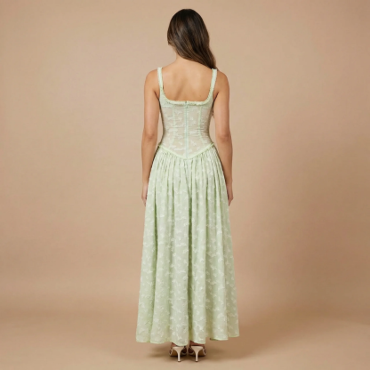 Women's Wedding Guest Floral Scoop Neck Maxi Dress - product image 4