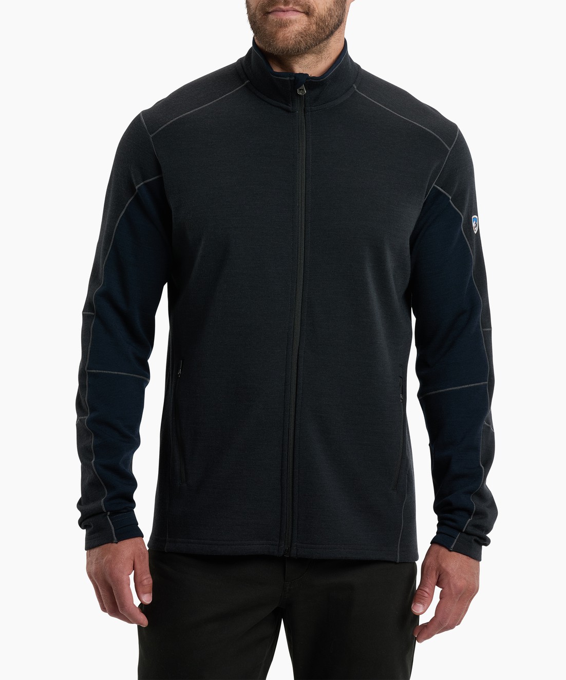 Invigoratr™ Full Zip - BLACK N BLUE