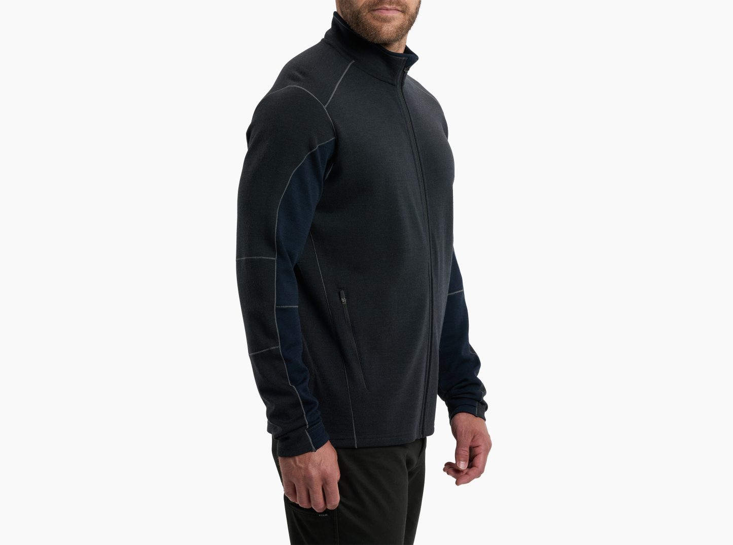 Invigoratr™ Full Zip - BLACK N BLUE