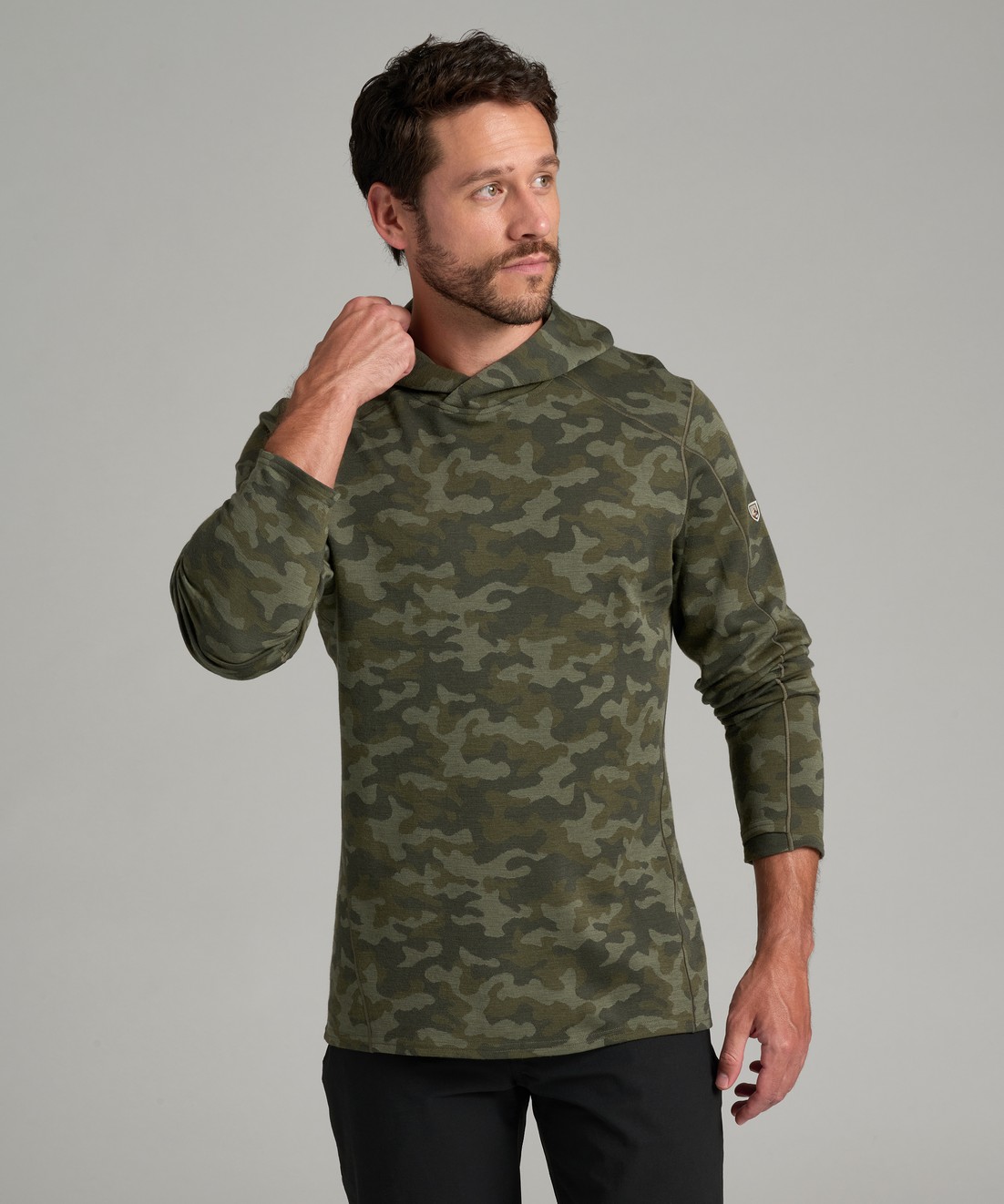 Invigoratr™ Merino Hoody - GREEN CAMO