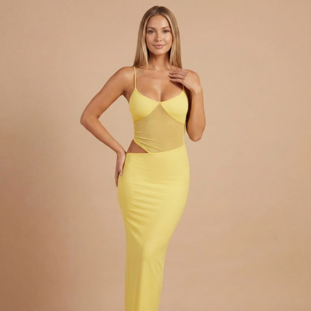 Women's Cocktail V Neck Cutout Maxi Dress - product image 4