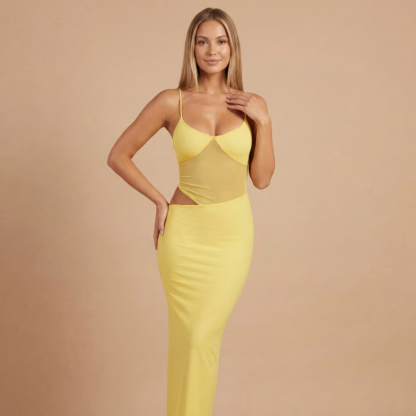 Women's Cocktail V Neck Cutout Maxi Dress - product image 4