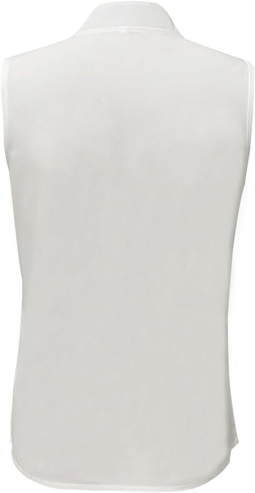 Women's Cocktail V Neck Sleeveless Wrap Blouse Top