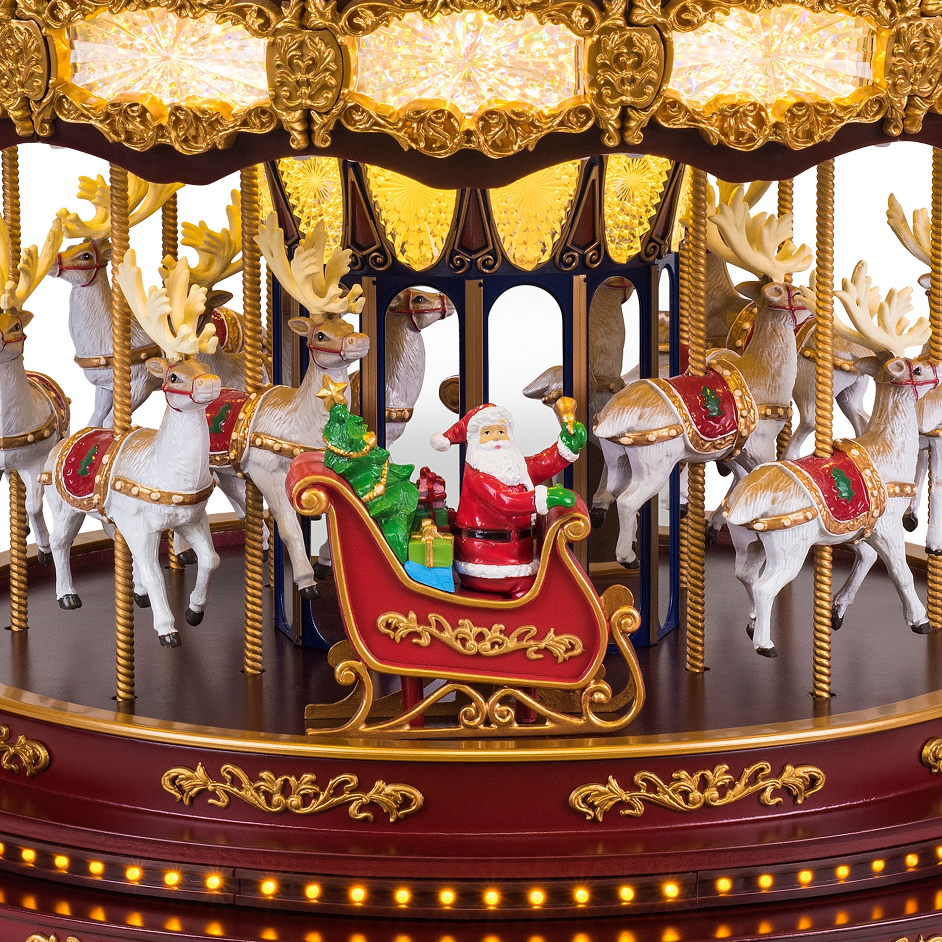 17 in. Deluxe Christmas Carousel - Mr. Christmas