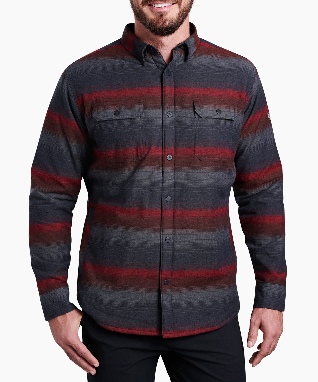 Joyrydr™ Shirt-Jac - BRICK CHARCOAL