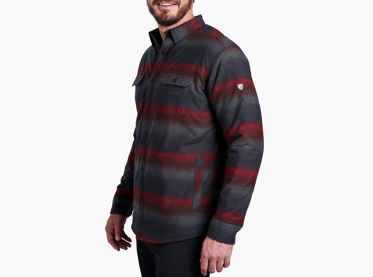 Joyrydr™ Shirt-Jac - BRICK CHARCOAL