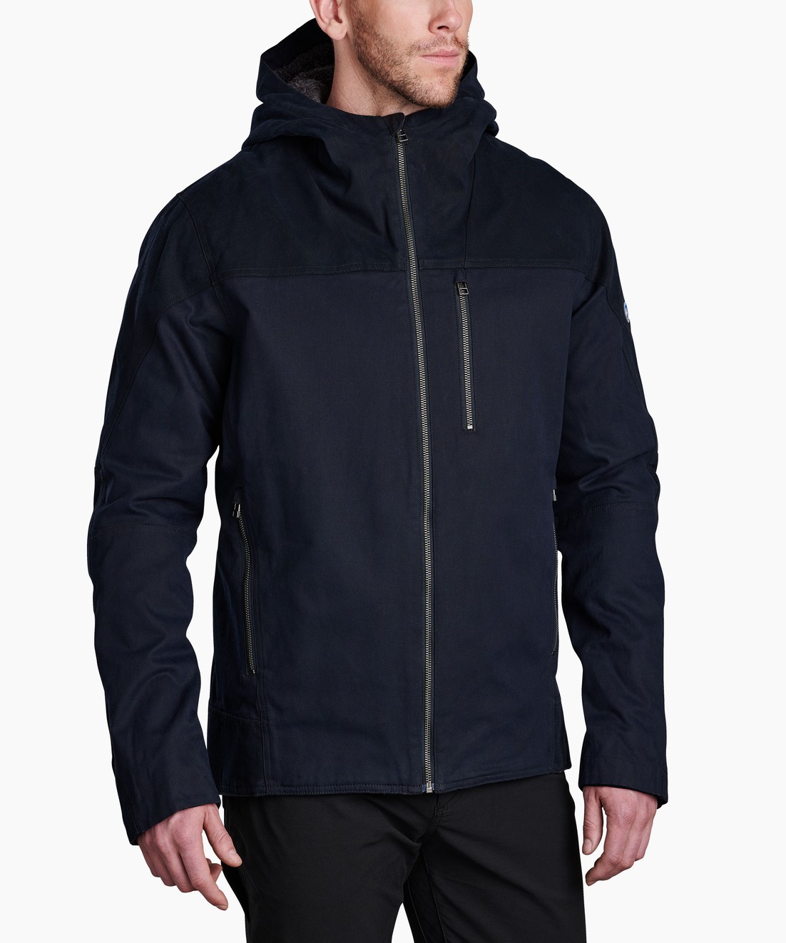 The Law™ Fleece Lined Hoody - BLACK N BLUE