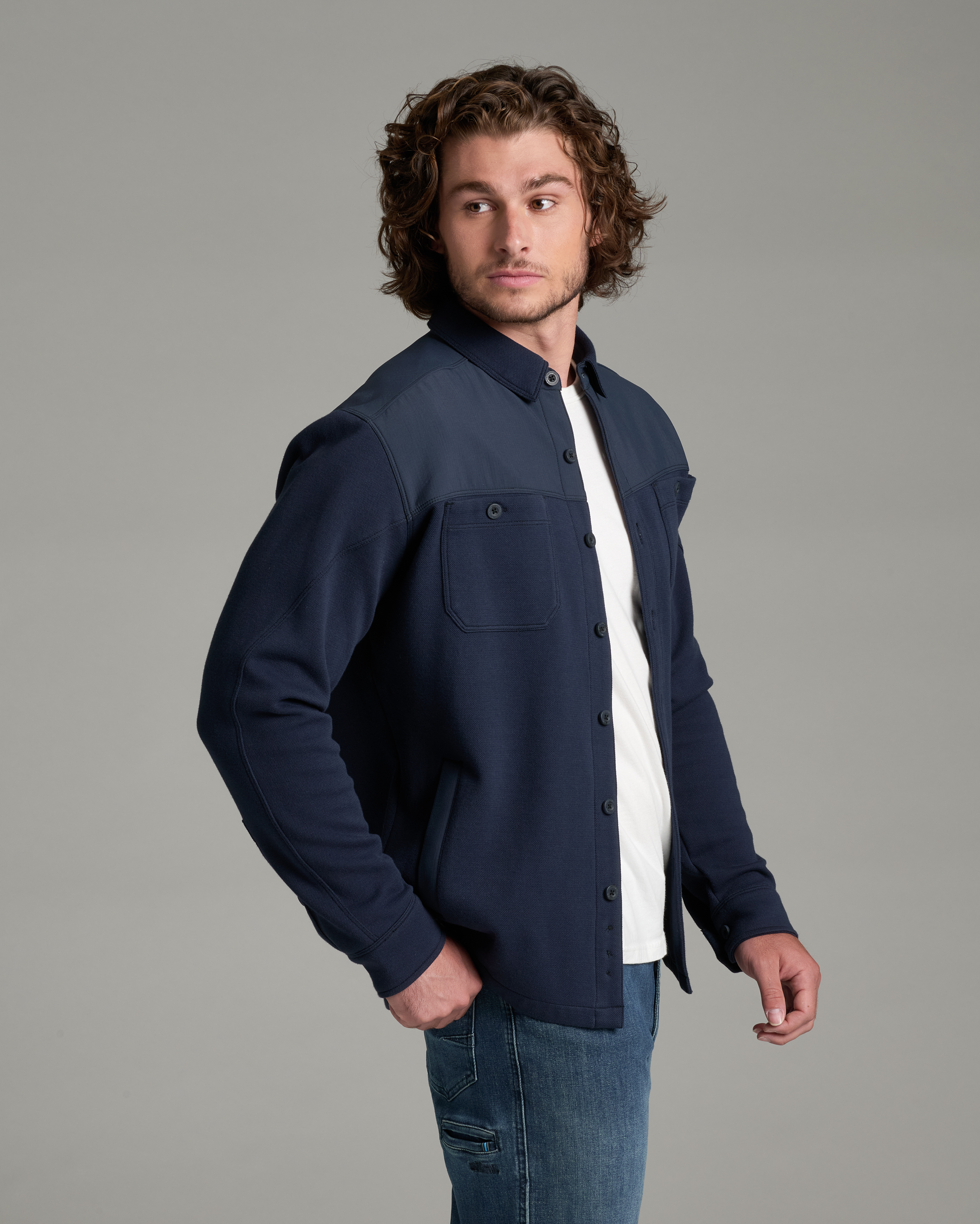 Relentr™ Shirt-Jac - PIRATE BLUE