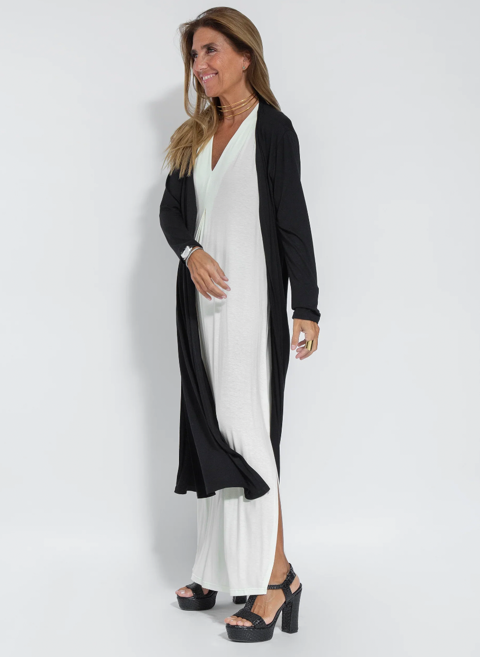 Women's Cocktail Sleeveless V Neck Maxi Dress With Slit