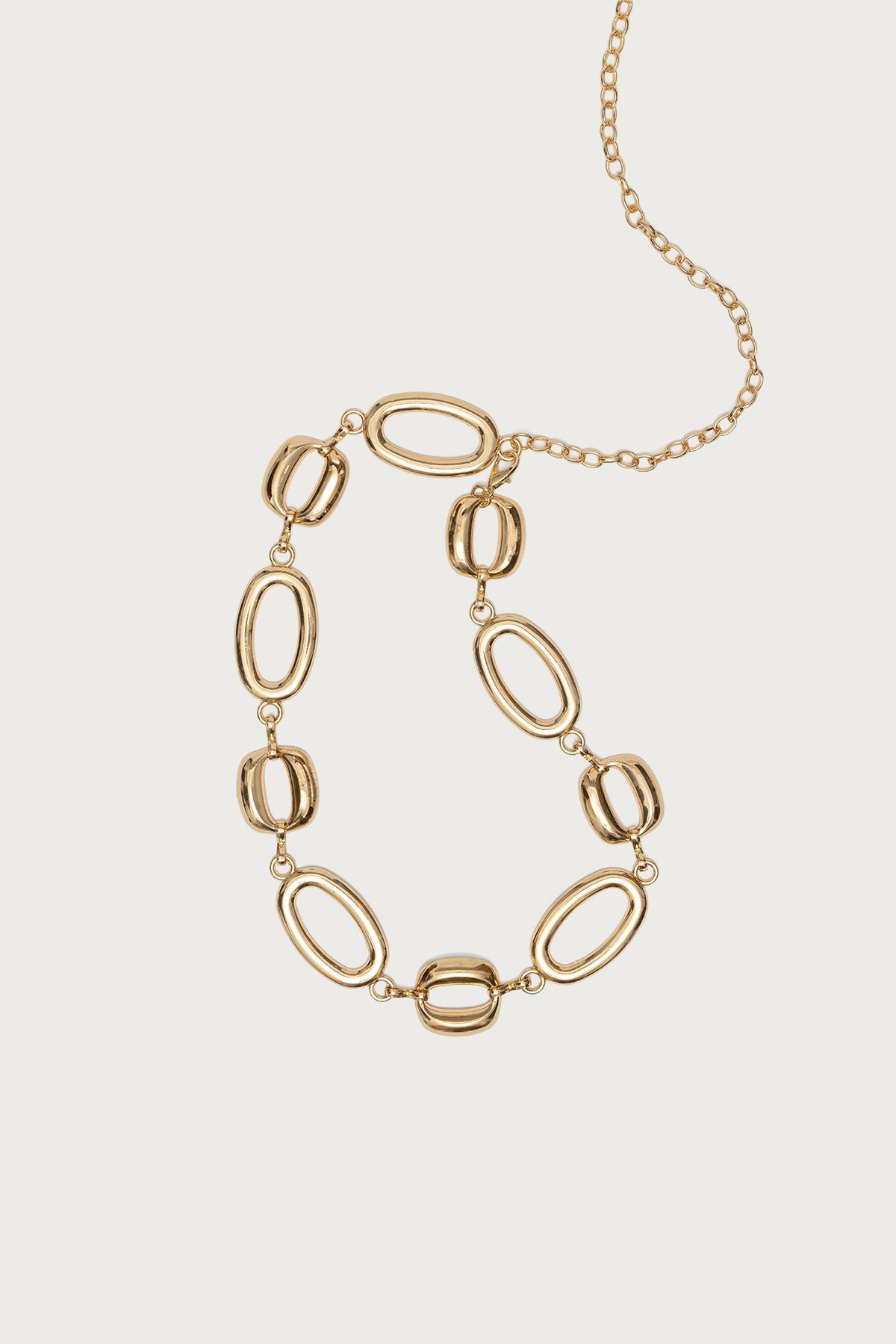 Oval Chain Belt - GOLD