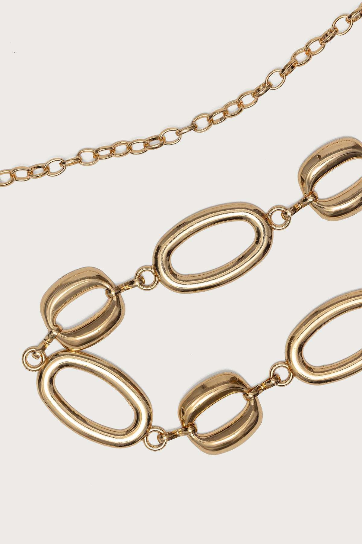Oval Chain Belt - GOLD