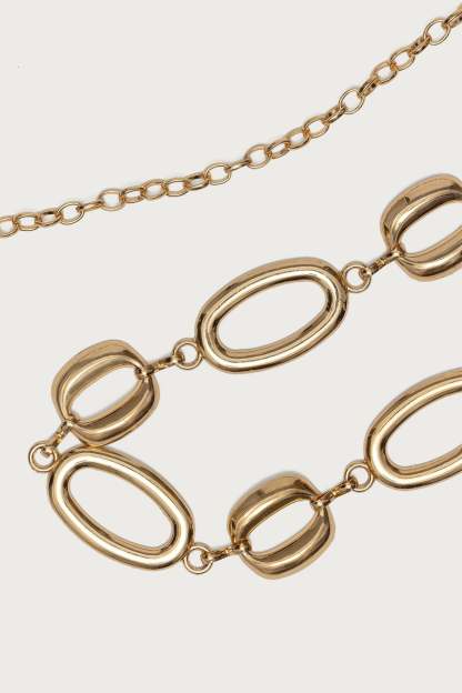Oval Chain Belt - GOLD