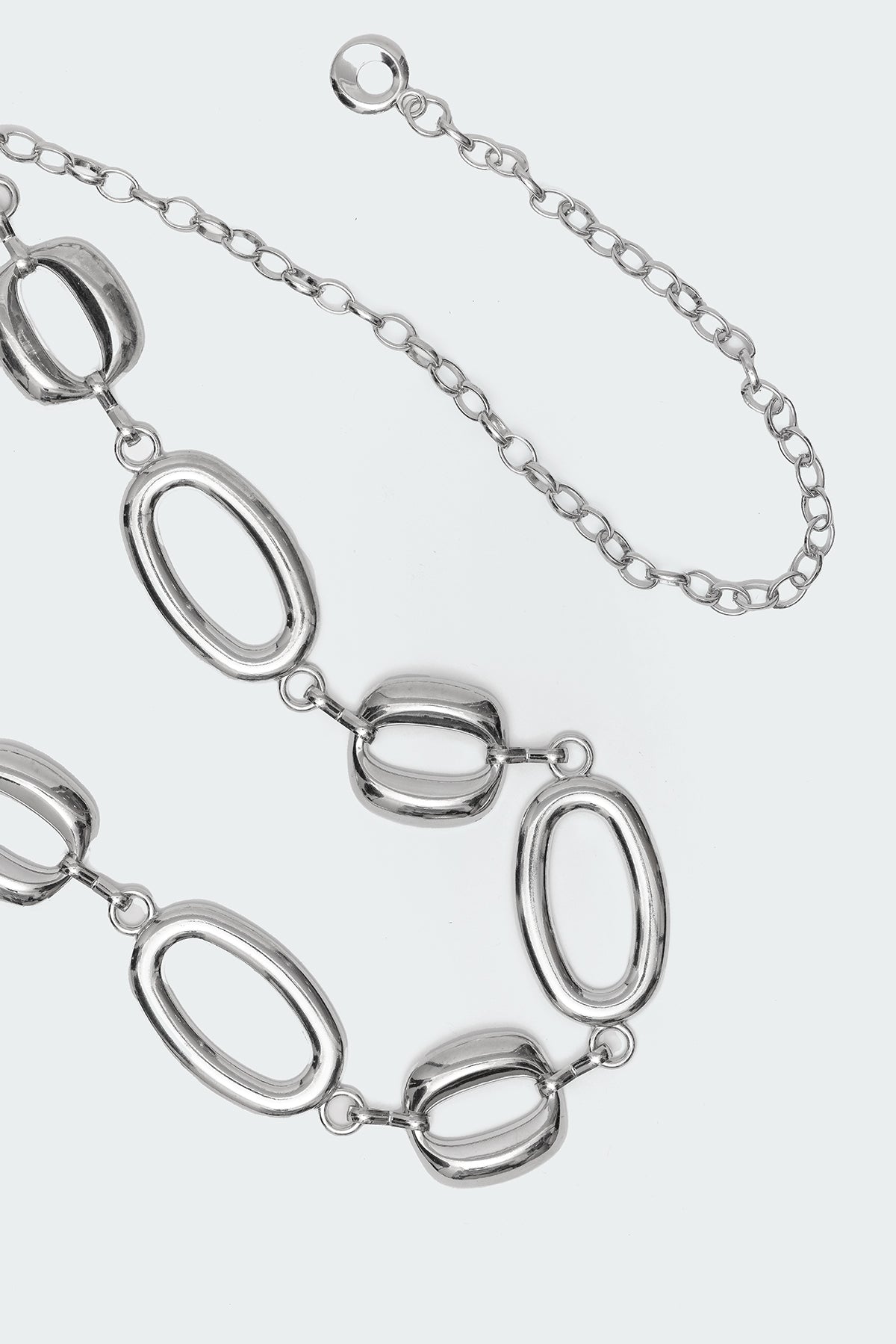 Oval Chain Belt - SILVER