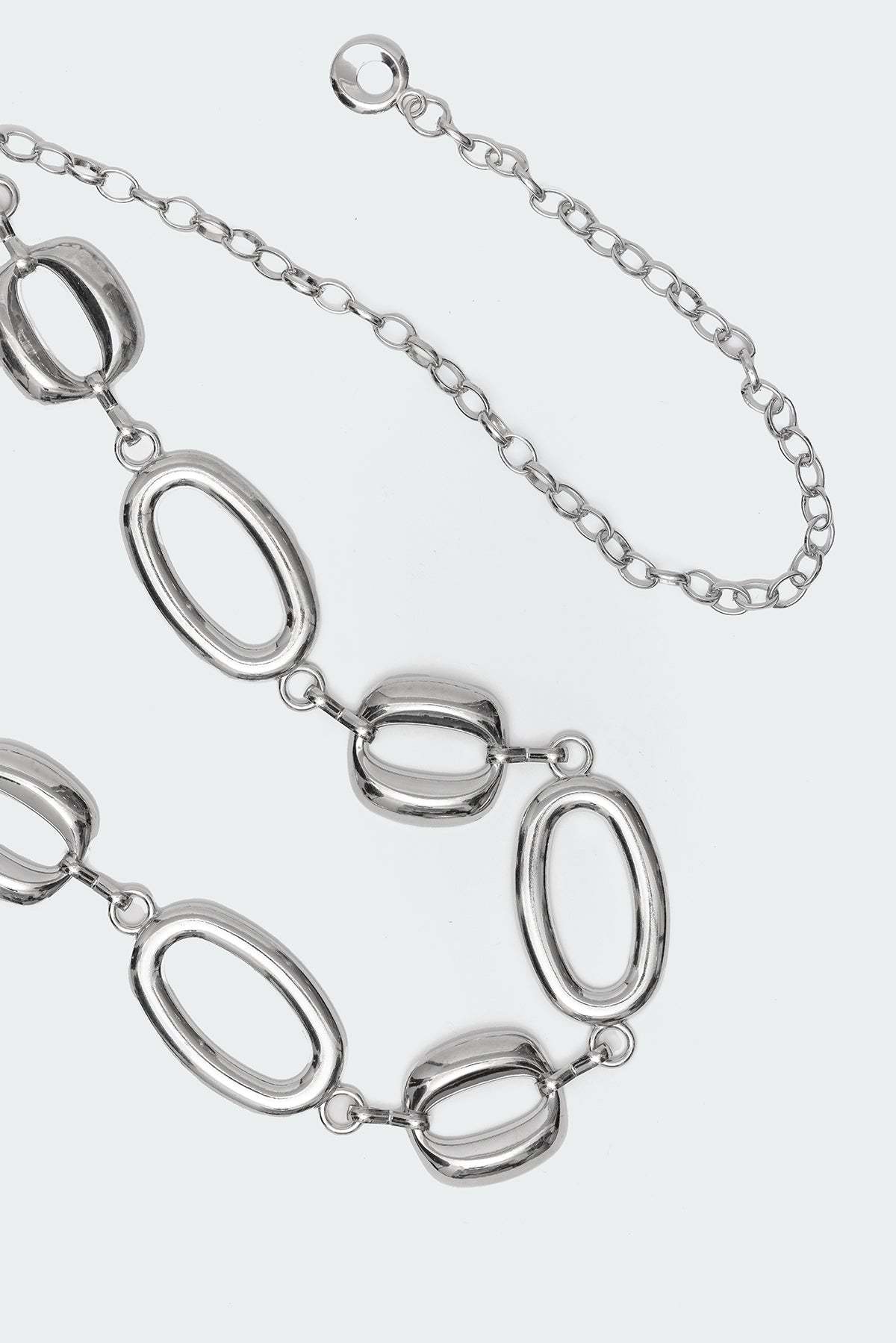 Oval Chain Belt - SILVER