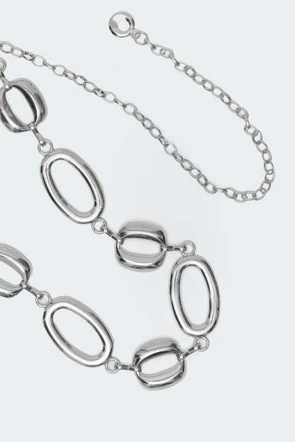 Oval Chain Belt - SILVER