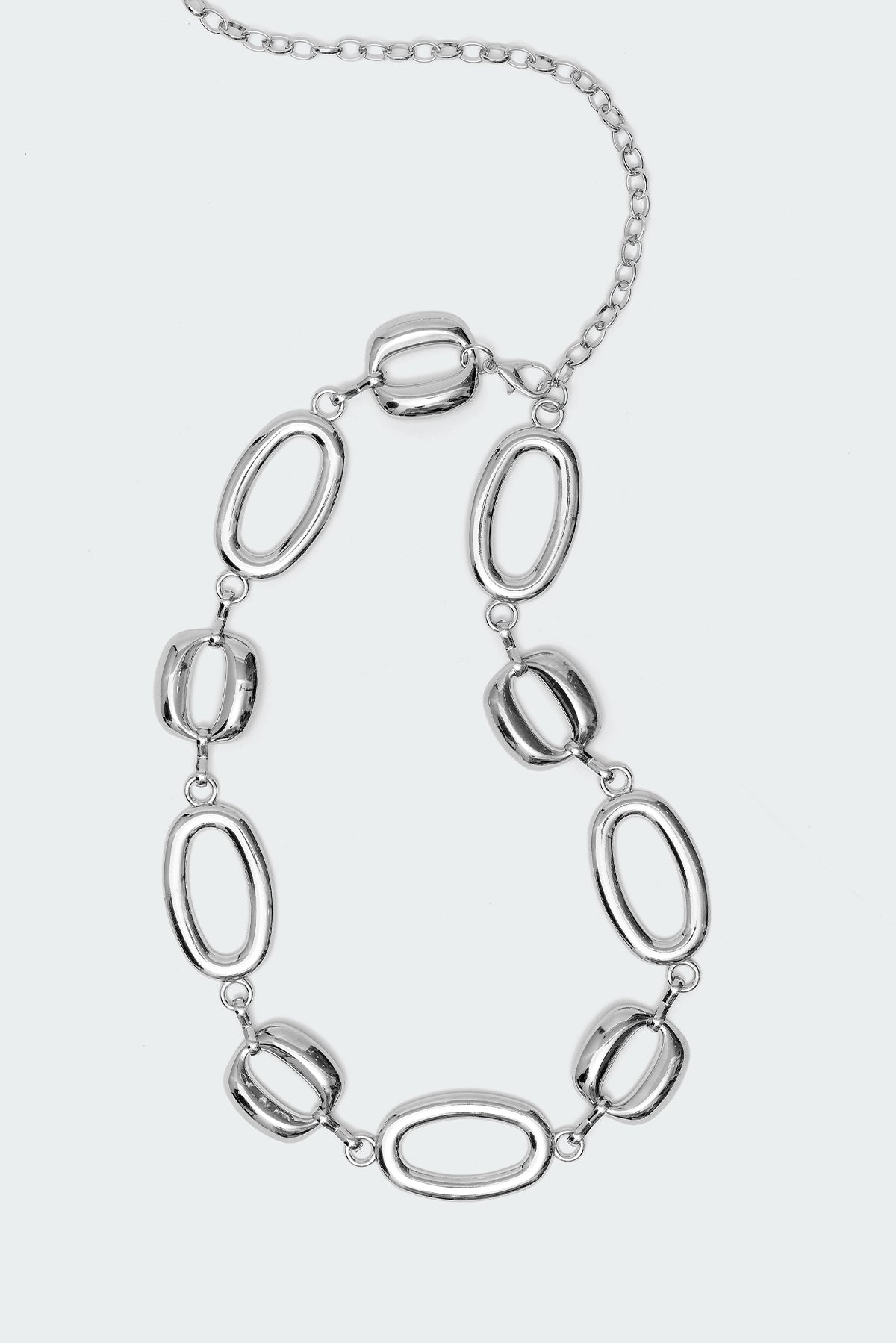 Oval Chain Belt - SILVER