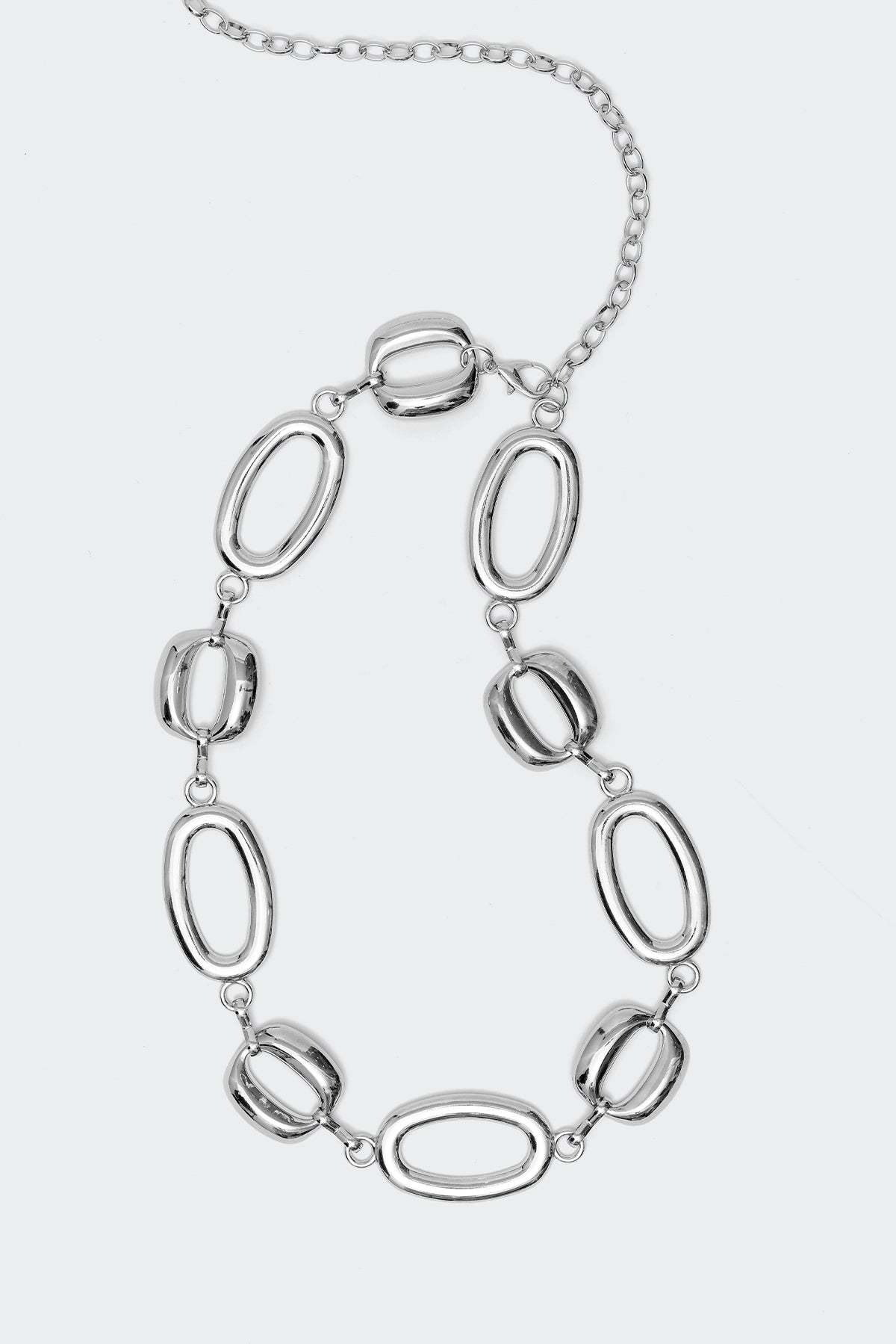 Oval Chain Belt - SILVER
