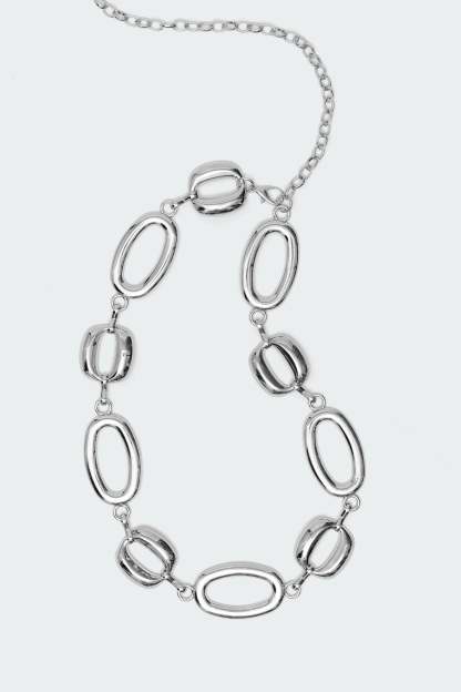 Oval Chain Belt - SILVER