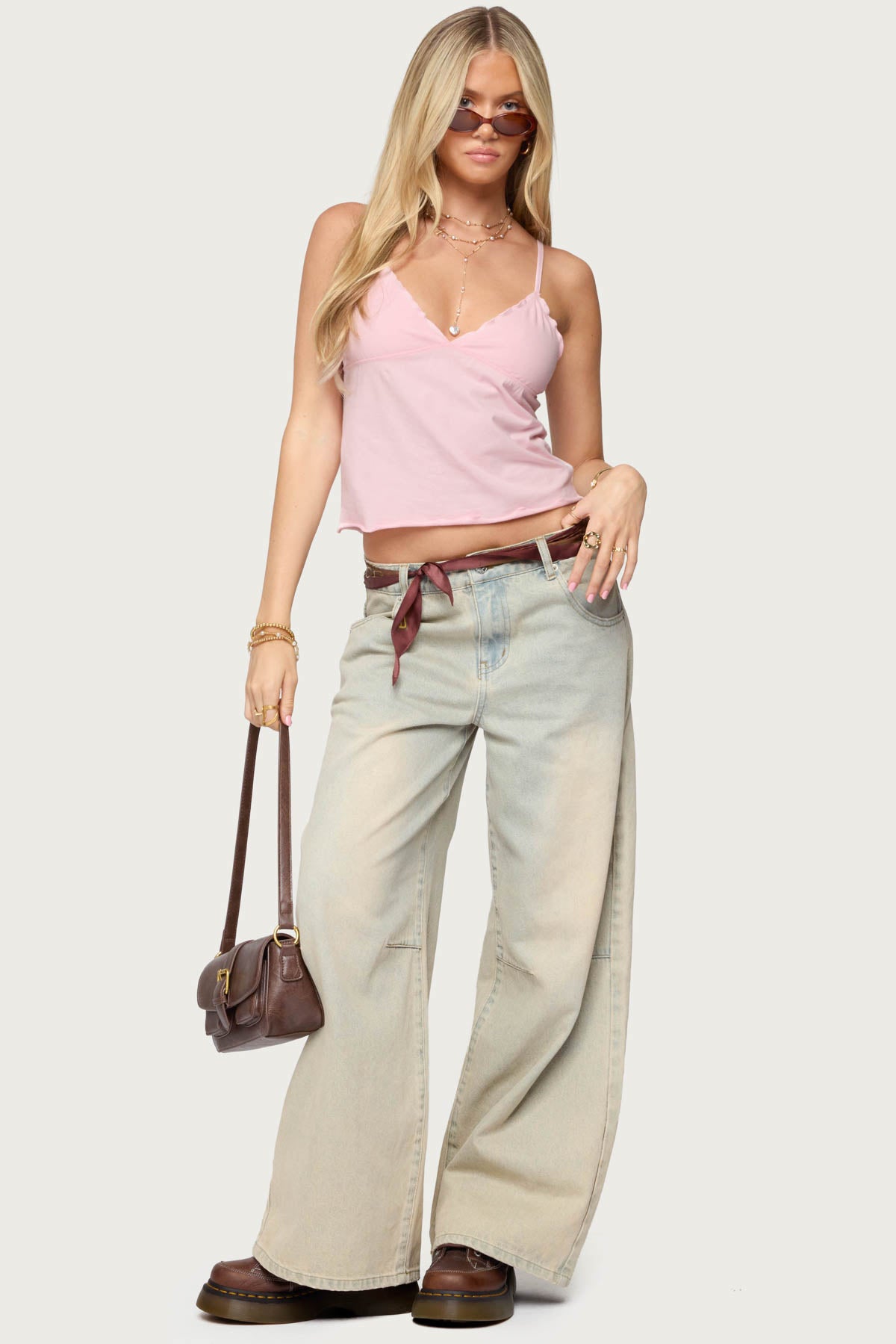 Glendon Babydoll Top - LIGHT PINK