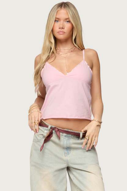Glendon Babydoll Top - LIGHT PINK
