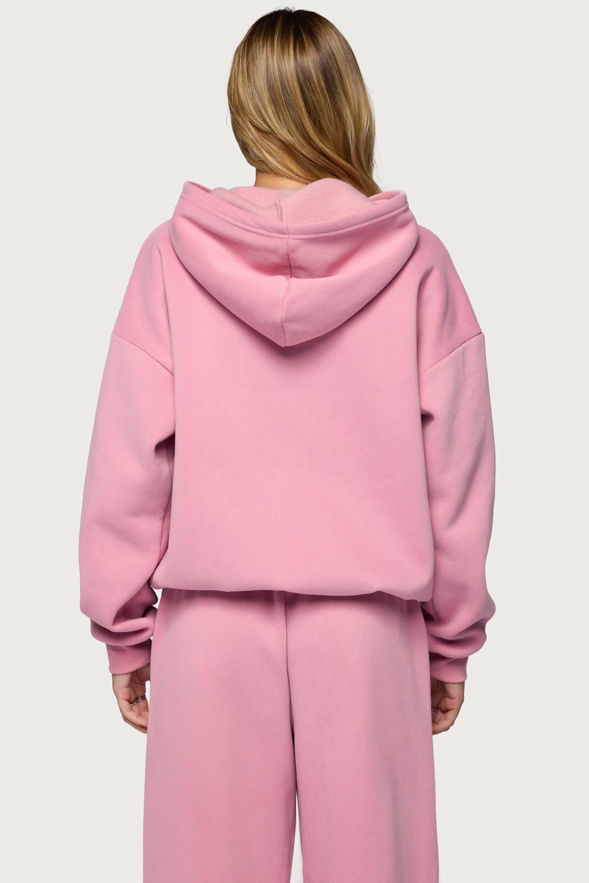 Basic Girl Oversized Edikted Hoodie - PINK