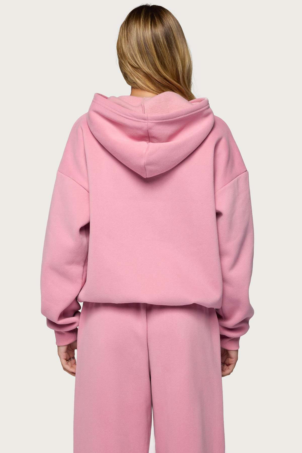 Basic Girl Oversized Edikted Hoodie - PINK