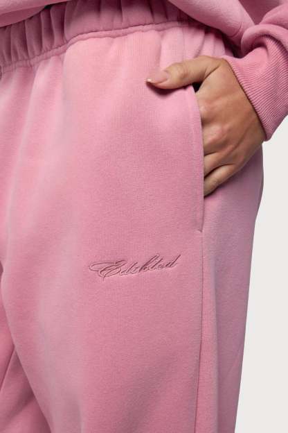 Basic Girl Wide Leg Edikted Sweatpants - PINK