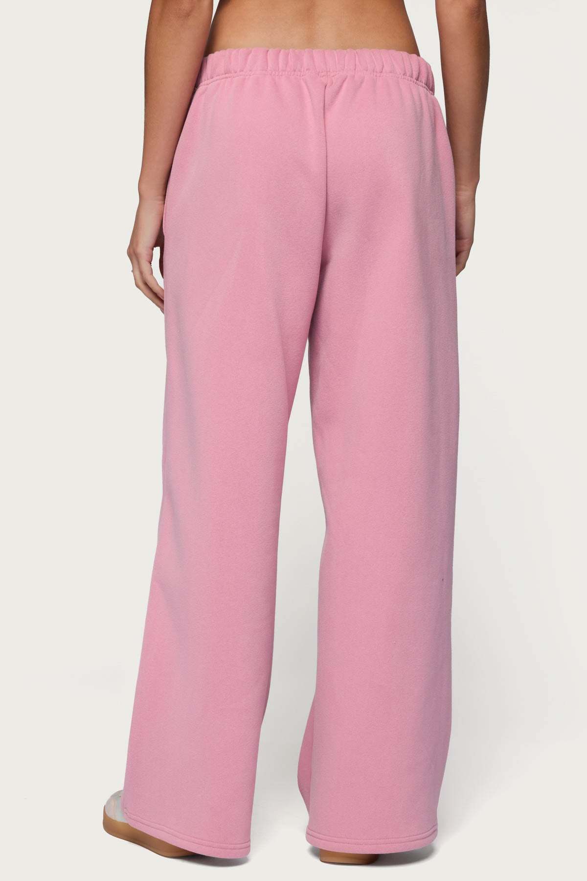 Basic Girl Wide Leg Edikted Sweatpants - PINK