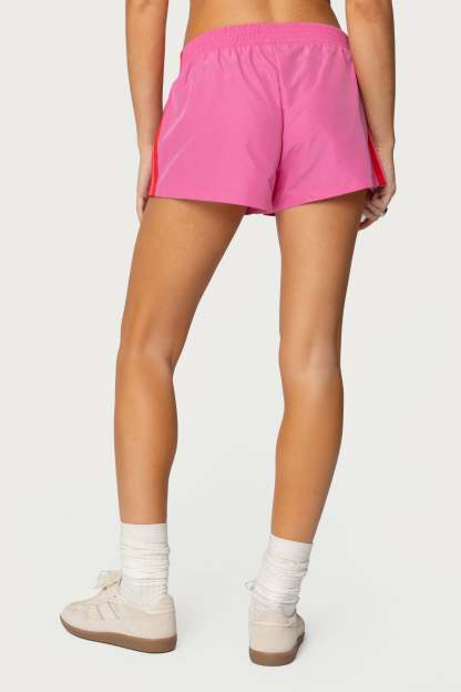 Nikki Nylon Shorts - PINK