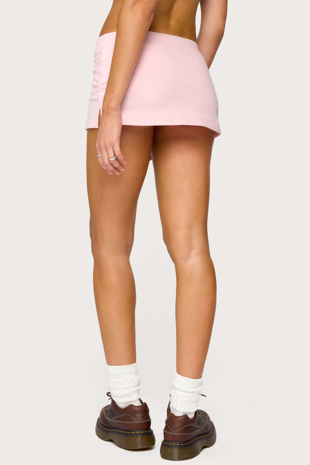 Bayside Slitted Micro Skort - PINK