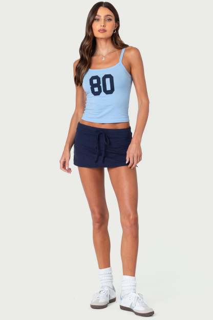 Bayside Slitted Micro Skort - NAVY
