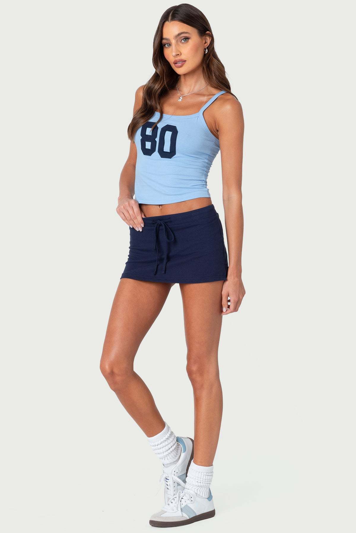 Bayside Slitted Micro Skort - NAVY