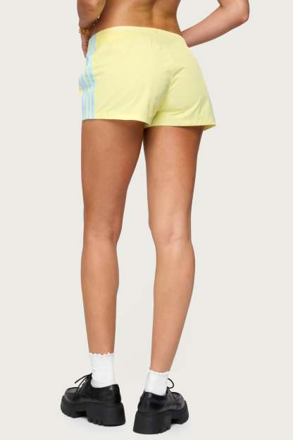 Nikki Nylon Shorts - YELLOW