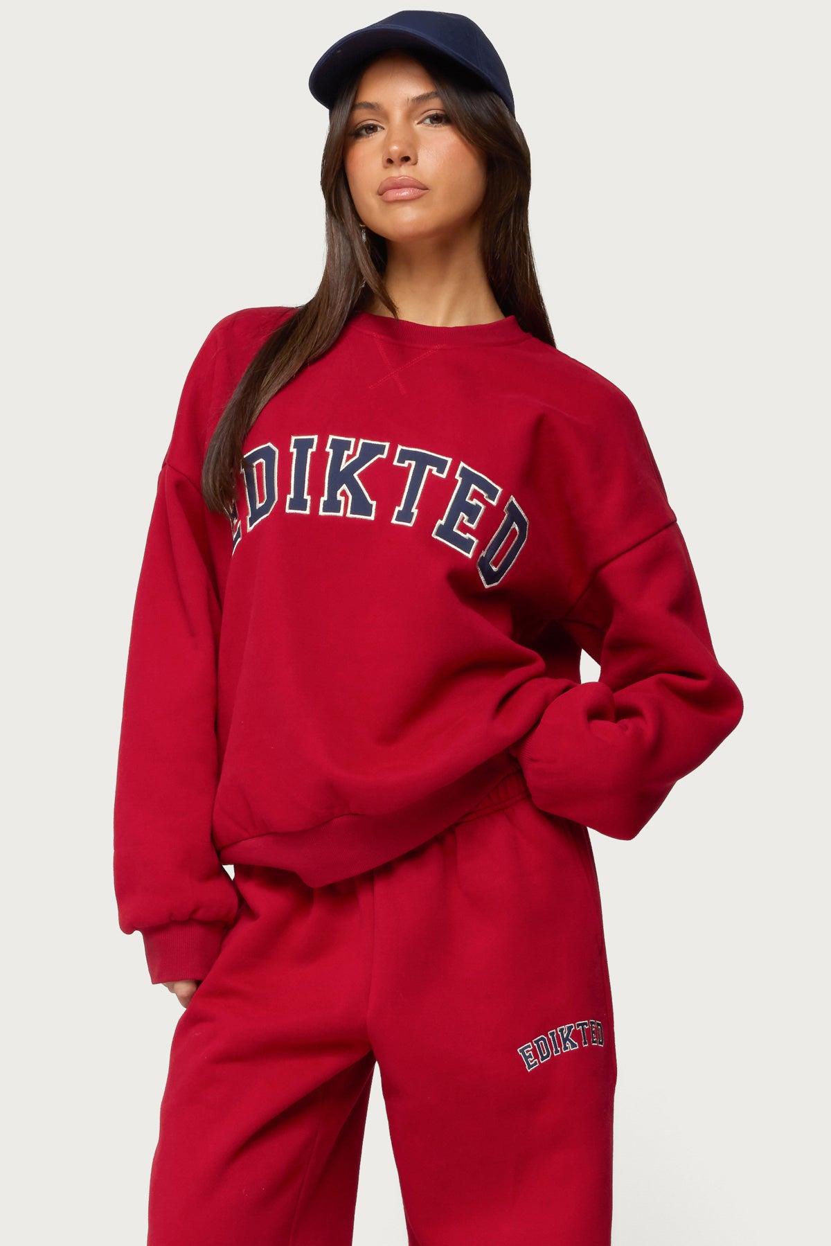Edikted Major Sweatshirt - RED