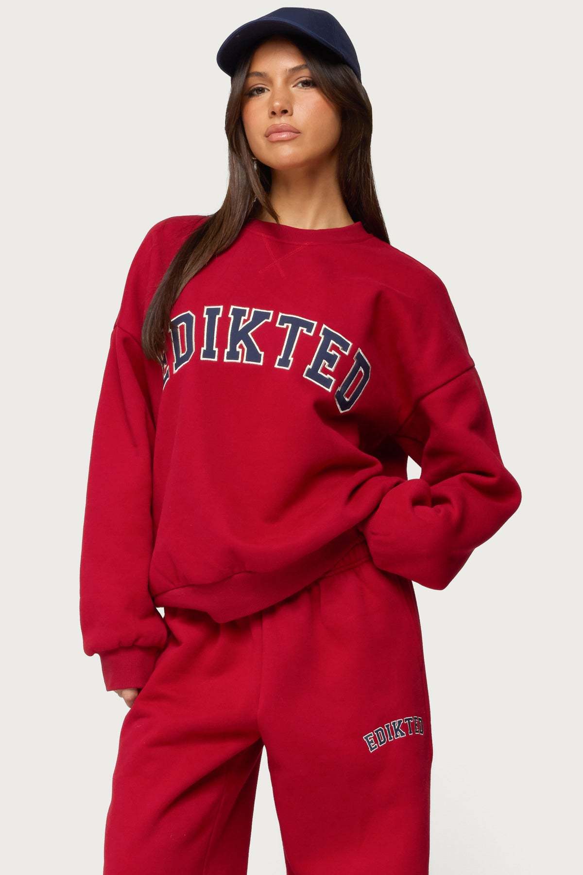 Edikted Major Sweatshirt - RED