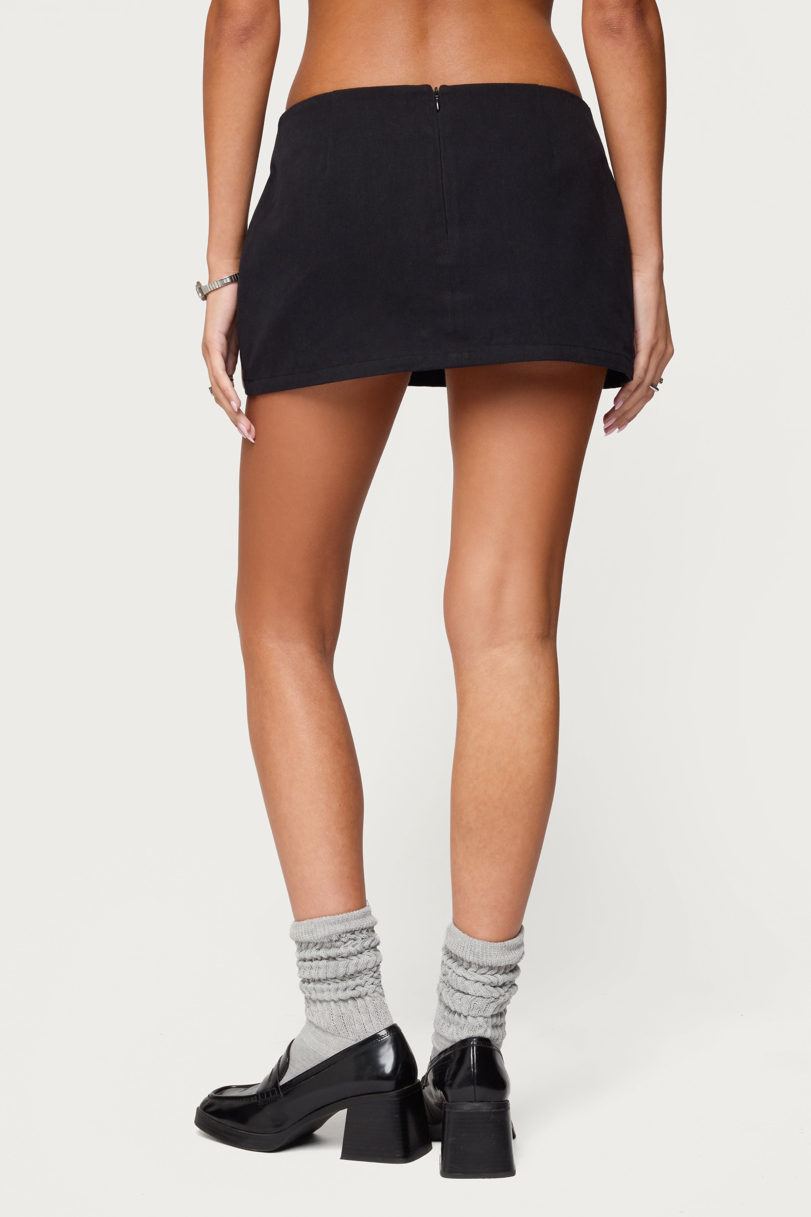 Monrow Micro Skort - BLACK