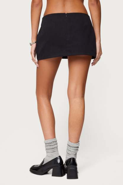 Monrow Micro Skort - BLACK