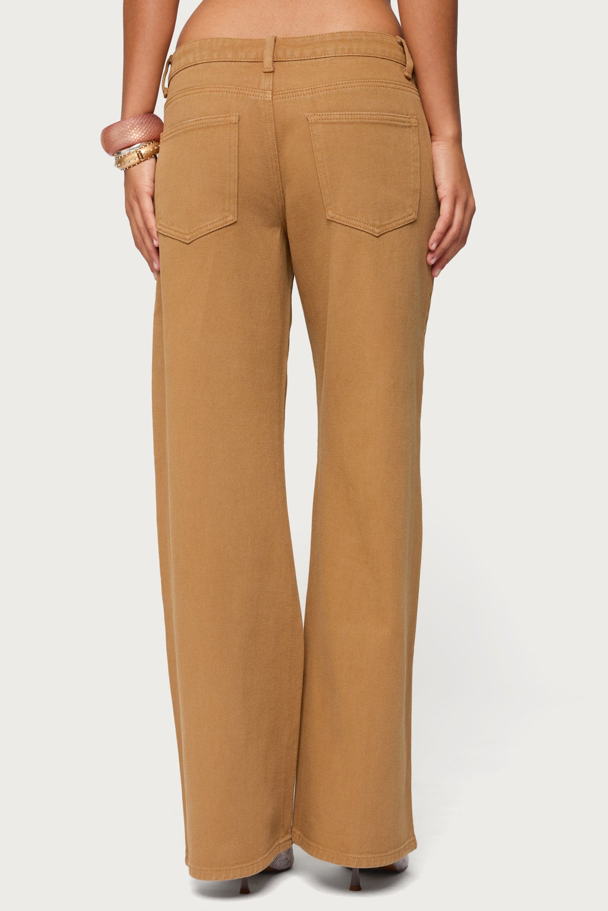 Roman Low Rise Baggy Jeans - CAMEL