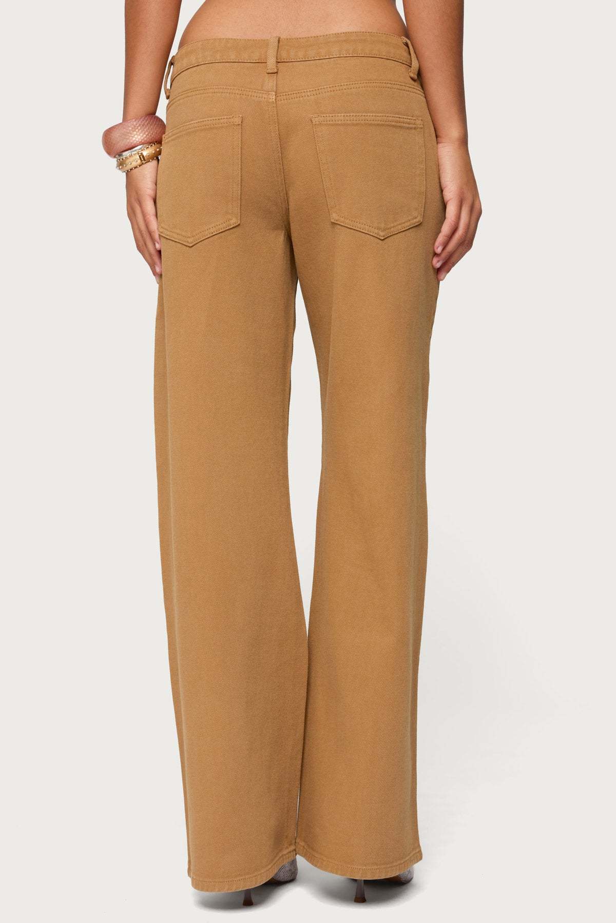 Roman Low Rise Baggy Jeans - CAMEL