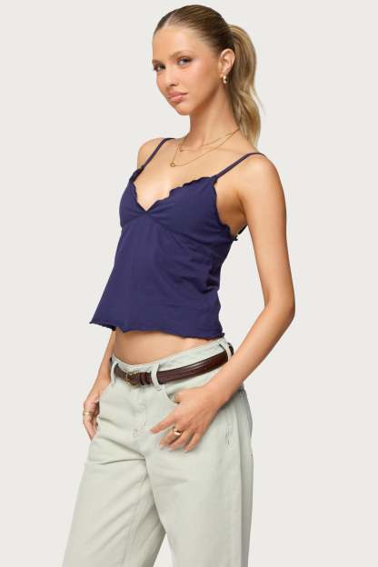 Glendon Babydoll Top - NAVY