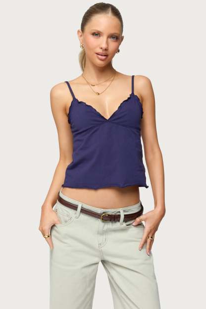 Glendon Babydoll Top - NAVY