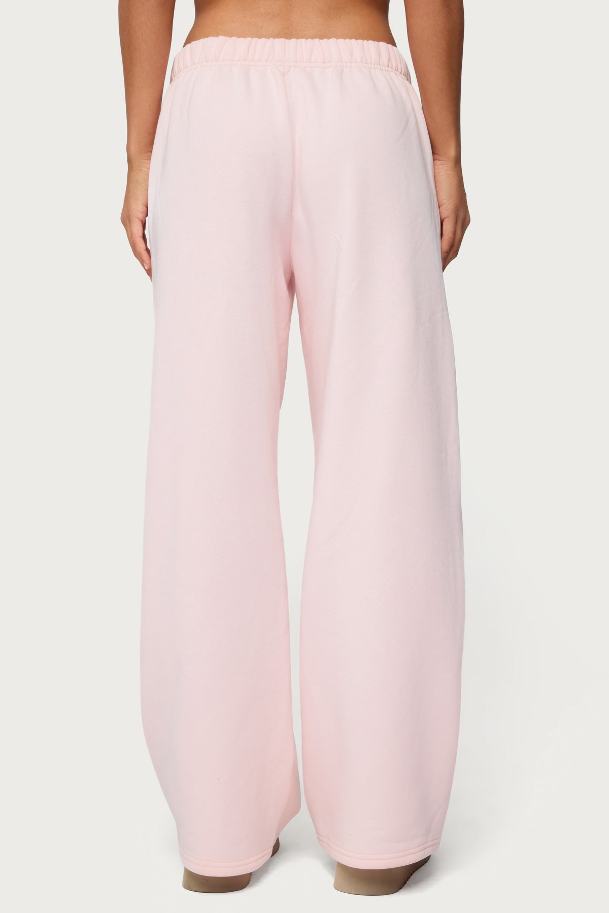 Basic Girl Wide Leg Edikted Sweatpants - LIGHT-PINK