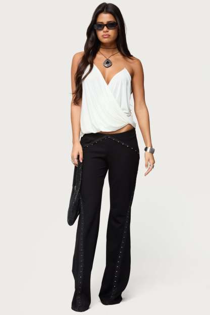 Ainsley Wrap Top - WHITE