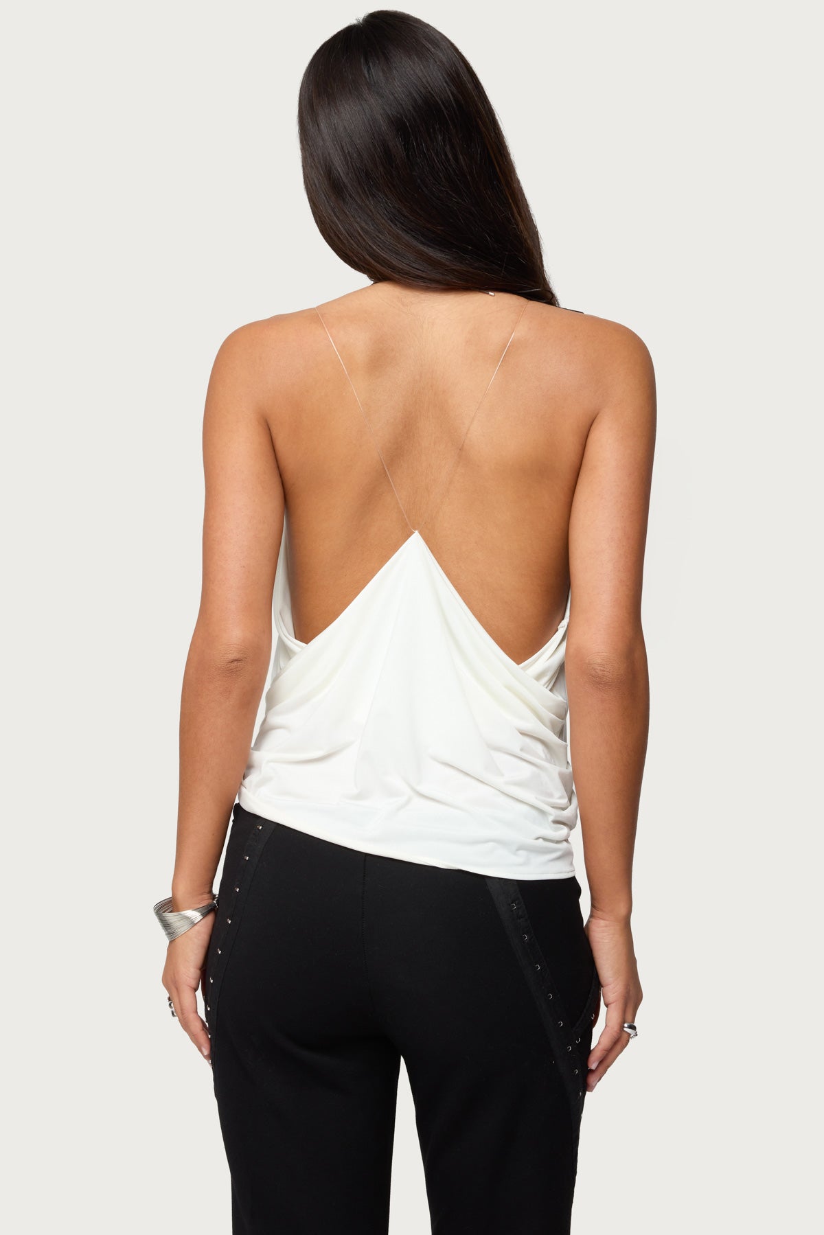 Ainsley Wrap Top - WHITE